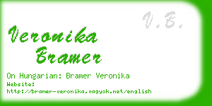 veronika bramer business card